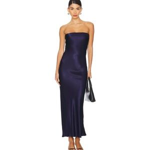 SNDYS Angel Navy Strapless Dress